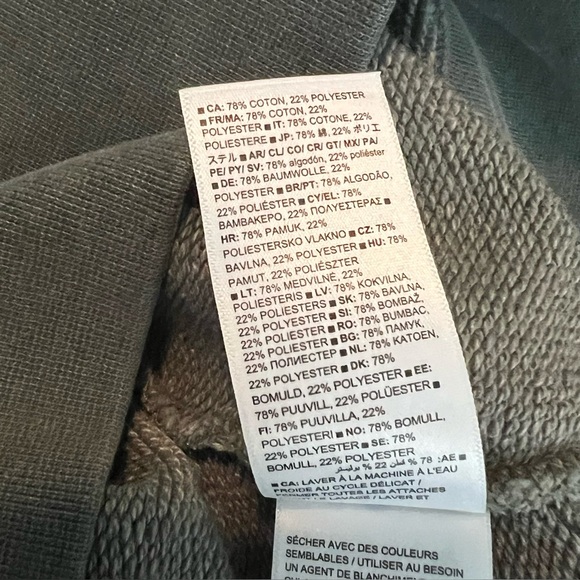 NWT Banana Republic French Terry Henley Sweatshirt S Yosemite Green $140 - Picture 13 of 13